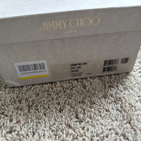 Jimmy Choo Black Patent Leather Romy 85 - Picture 7 of 7